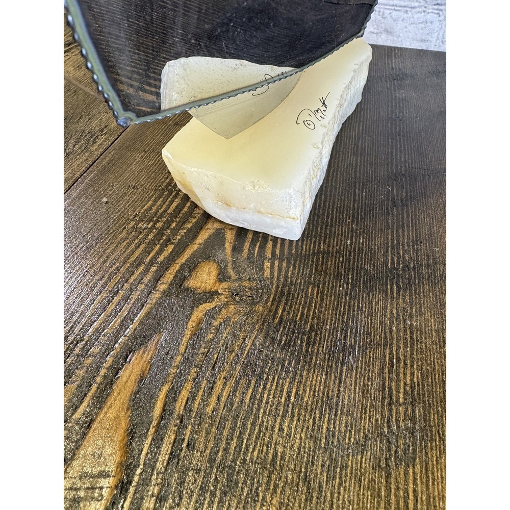 Vintage Signed John DeMott Art Metal Sailboat 17" Onyx Collectible 1975 boat - Picture 10 of 16